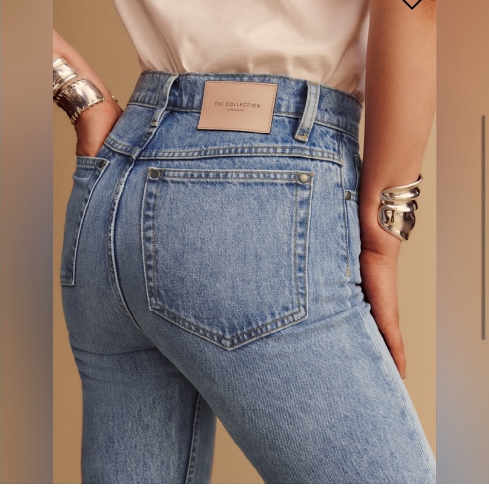 NEW Reformation Banyan High Rise Straight Jeans SZ 24 - Picture 4 of 7